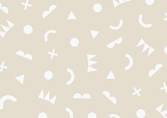 Eighties Shapes, Beige - Twist&Fit Roller Blind - Image 6